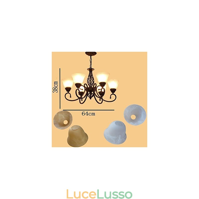 Lampadario rustico in metallo retrò vintage per bambini