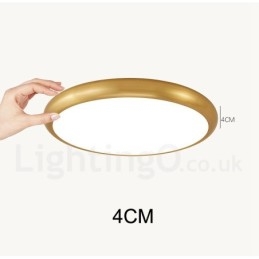 Plafoniere da soffitto in ottone a filo in stile nordico moderno e contemporaneo, ultra sottili, dimmerabili, con paralume in acrilico, utilizzabili anche come applique