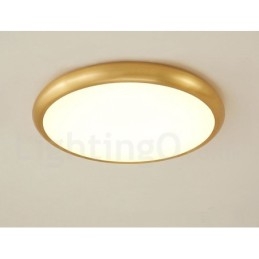 Plafoniere da soffitto in ottone a filo in stile nordico moderno e contemporaneo, ultra sottili, dimmerabili, con paralume in acrilico, utilizzabili anche come applique