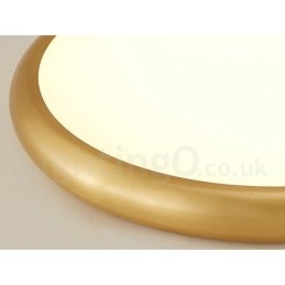 Plafoniere da soffitto in ottone a filo in stile nordico moderno e contemporaneo, ultra sottili, dimmerabili, con paralume in acrilico, utilizzabili anche come applique