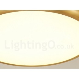 Plafoniere da soffitto in ottone a filo in stile nordico moderno e contemporaneo, ultra sottili, dimmerabili, con paralume in acrilico, utilizzabili anche come applique