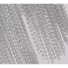 Lampadario a nappe in alluminio, lampada a sospensione di design, colore argento