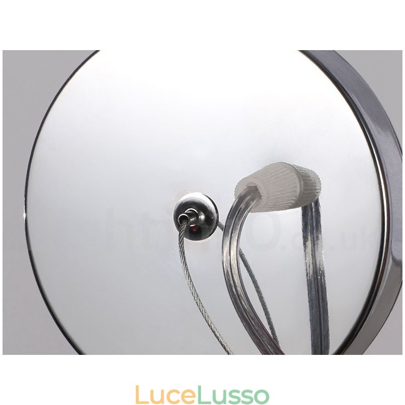 Lampadario a nappe in alluminio, lampada a sospensione di design, colore argento