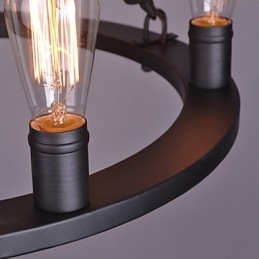 Lampada a sospensione vintage in corda Loft Lampada industriale creativa Decorazione in stile americano