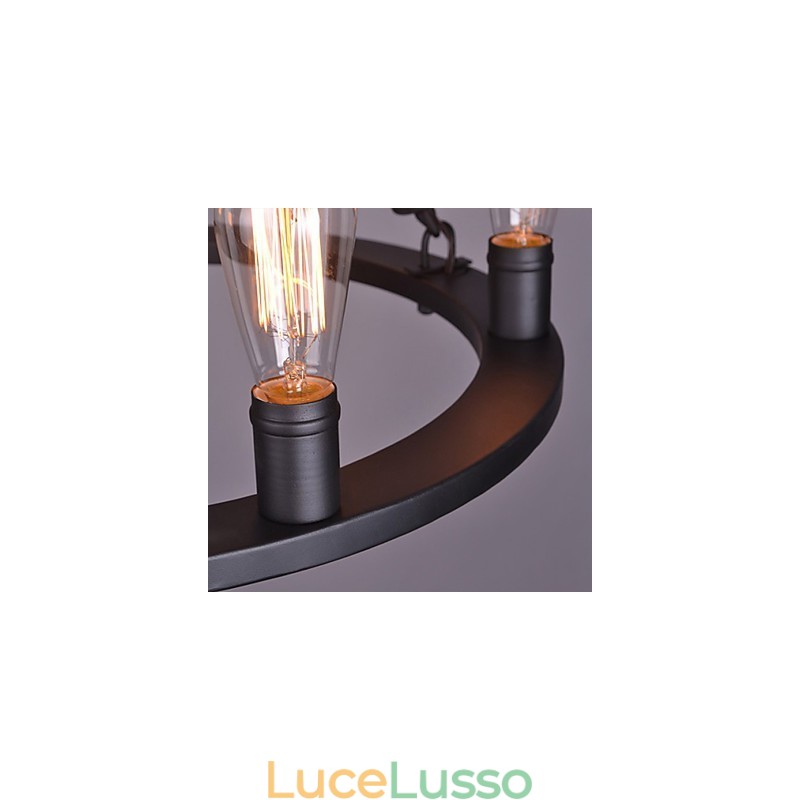 Lampada a sospensione vintage in corda Loft Lampada industriale creativa Decorazione in stile americano