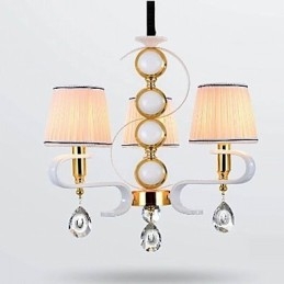 Lampadario in tessuto 3 luci moderno minimalista lampada di alta qualità