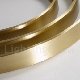 Plafoniere da soffitto in ottone ultra sottile rotonde dimmerabili in stile nordico moderno e contemporaneo con paralume in acrilico, utilizzabili anche come applique