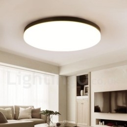 Plafoniere da soffitto in stile nordico moderno contemporaneo dimmerabile ultra sottile e rotondo con paralume in acrilico, utilizzabili anche come applique