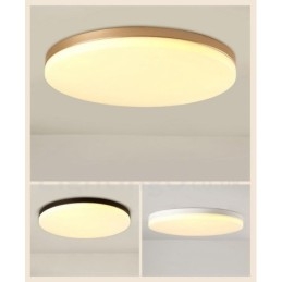 Plafoniere da soffitto in stile nordico moderno contemporaneo dimmerabile ultra sottile e rotondo con paralume in acrilico, utilizzabili anche come applique