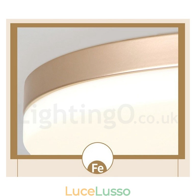 Plafoniere da soffitto in stile nordico moderno contemporaneo dimmerabile ultra sottile e rotondo con paralume in acrilico, utilizzabili anche come applique