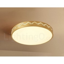 Lampada da soffitto rotonda in ottone puro, moderna, contemporanea, in stile nordico, con paralume in acrilico