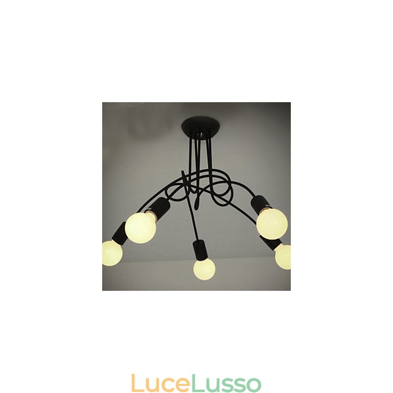 Lampadario in metallo dipinto moderno e contemporaneo