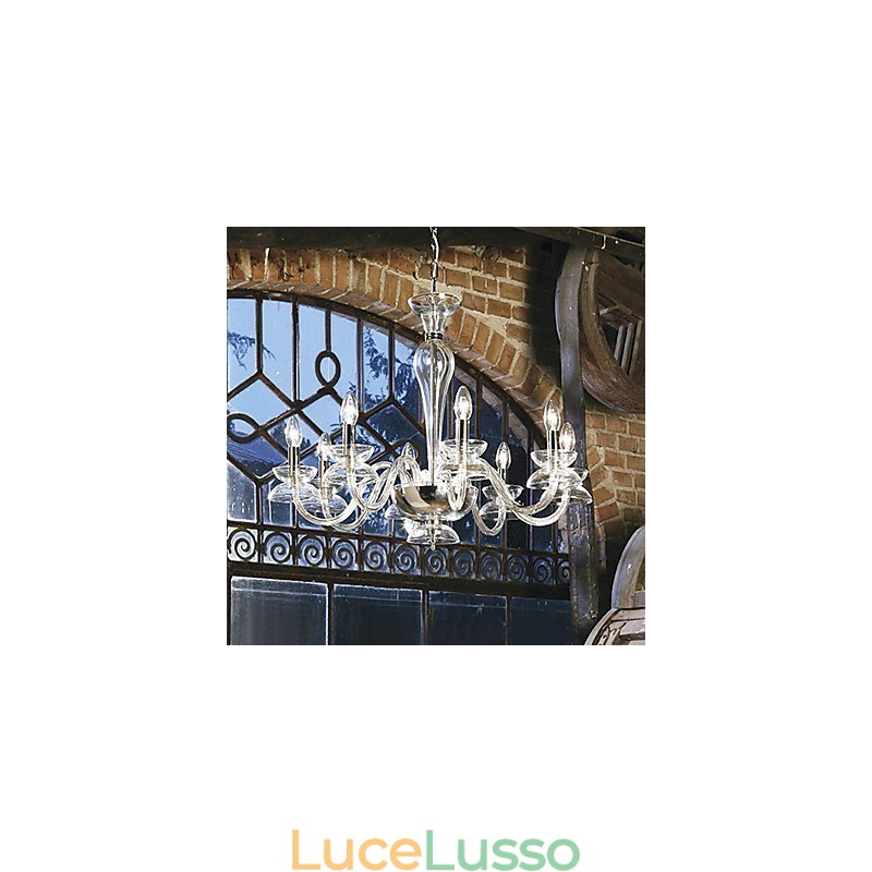 Lampadario di cristallo tradizionale classico