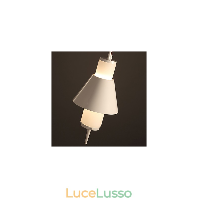 Lampada a sospensione moderna in metallo stile mini a 2 luci