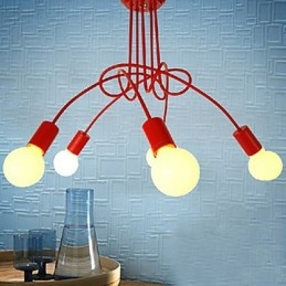 Lampadario in metallo dipinto moderno e contemporaneo