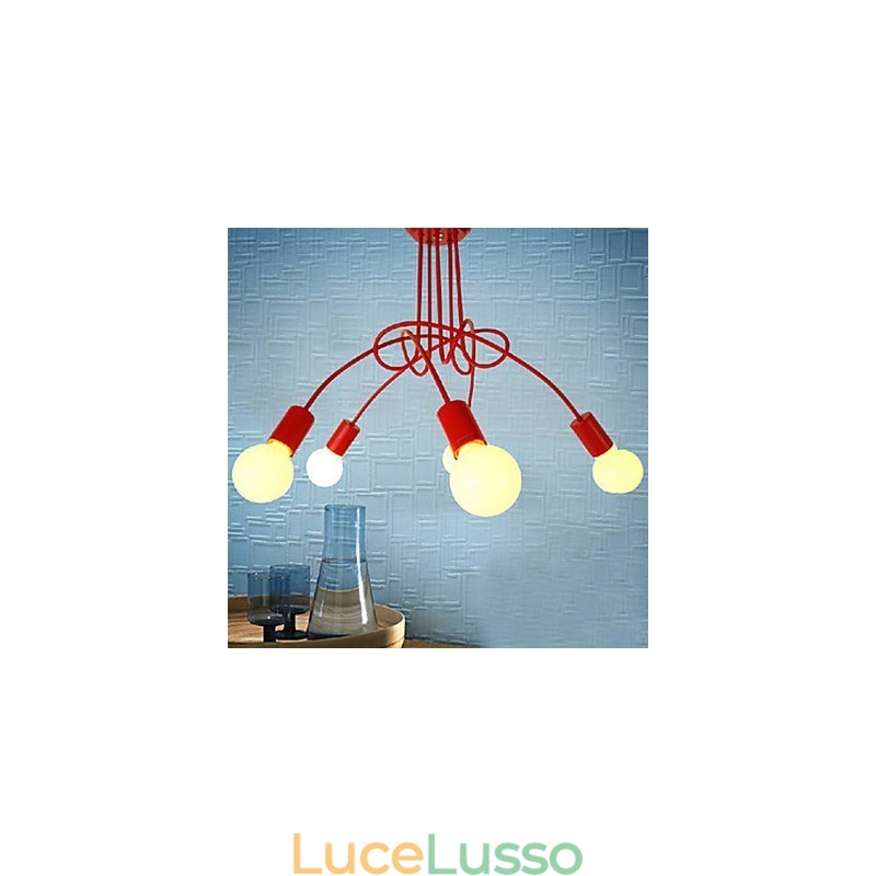 Lampadario in metallo dipinto moderno e contemporaneo