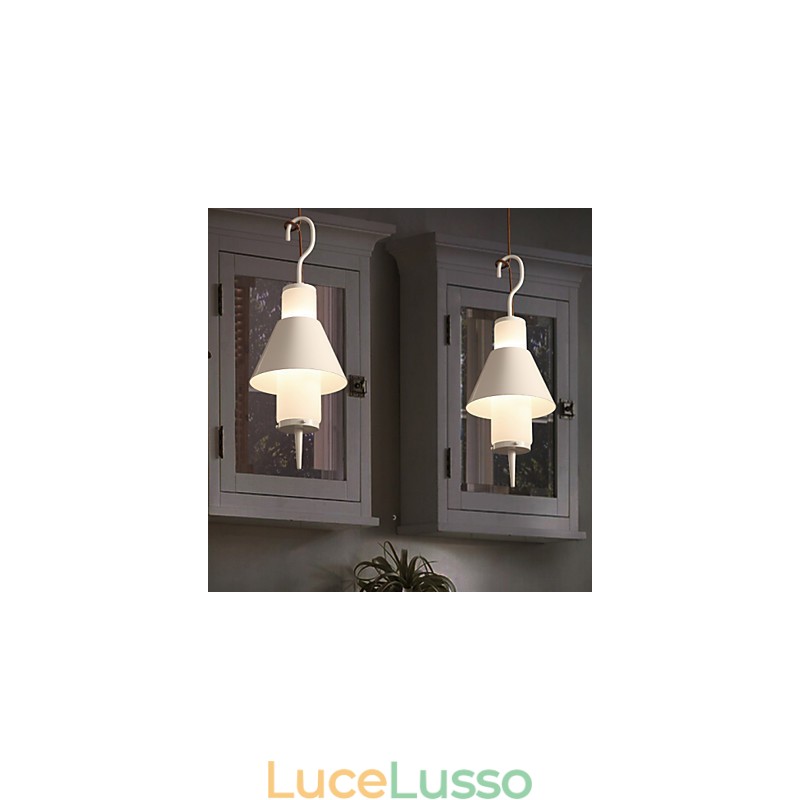Lampada a sospensione moderna in metallo stile mini a 2 luci