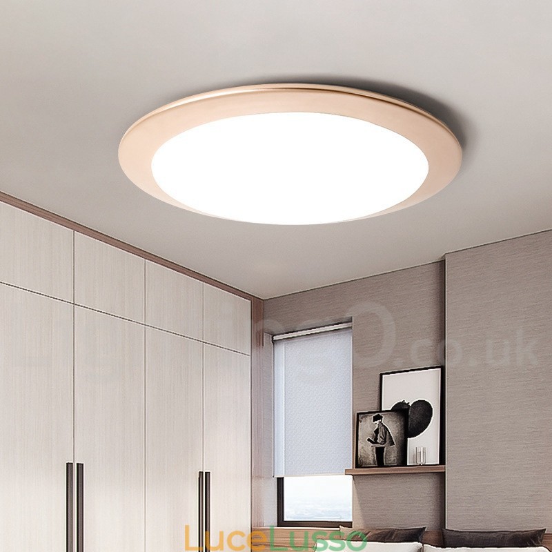 Plafoniere da soffitto moderne e contemporanee in stile nordico, super sottili, spesse 4 cm, dimmerabili, con paralume in acrilico e telecomando, utilizzabili anche come applique