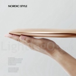 Plafoniere da soffitto moderne e contemporanee in stile nordico, super sottili, spesse 4 cm, dimmerabili, con paralume in acrilico e telecomando, utilizzabili anche come applique