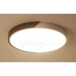 Retro noce color legno ultra sottile rotondo dimmerabile montaggio a filo soffitto luci con paralume in acrilico può essere utilizzato anche come luce da parete