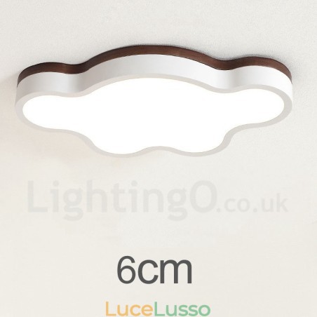 Lampada da soffitto per bambini in legno retrò con luce a filo in acciaio Lampada da soffitto per bambini in legno retrò con luce a filo in acciaio