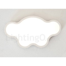 Lampada da soffitto per bambini in legno retrò con luce a filo in acciaio
