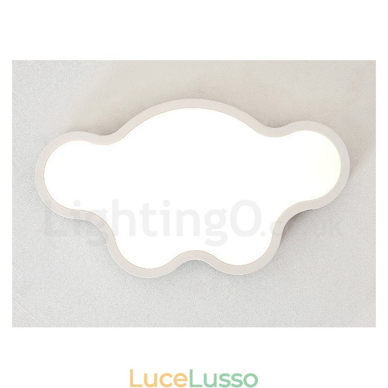 Lampada da soffitto per bambini in legno retrò con luce a filo in acciaio