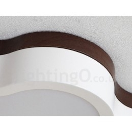 Lampada da soffitto per bambini in legno retrò con luce a filo in acciaio