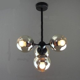 Lampade da soffitto molecolari a forma di fagiolo di ferro con sfera di vetro