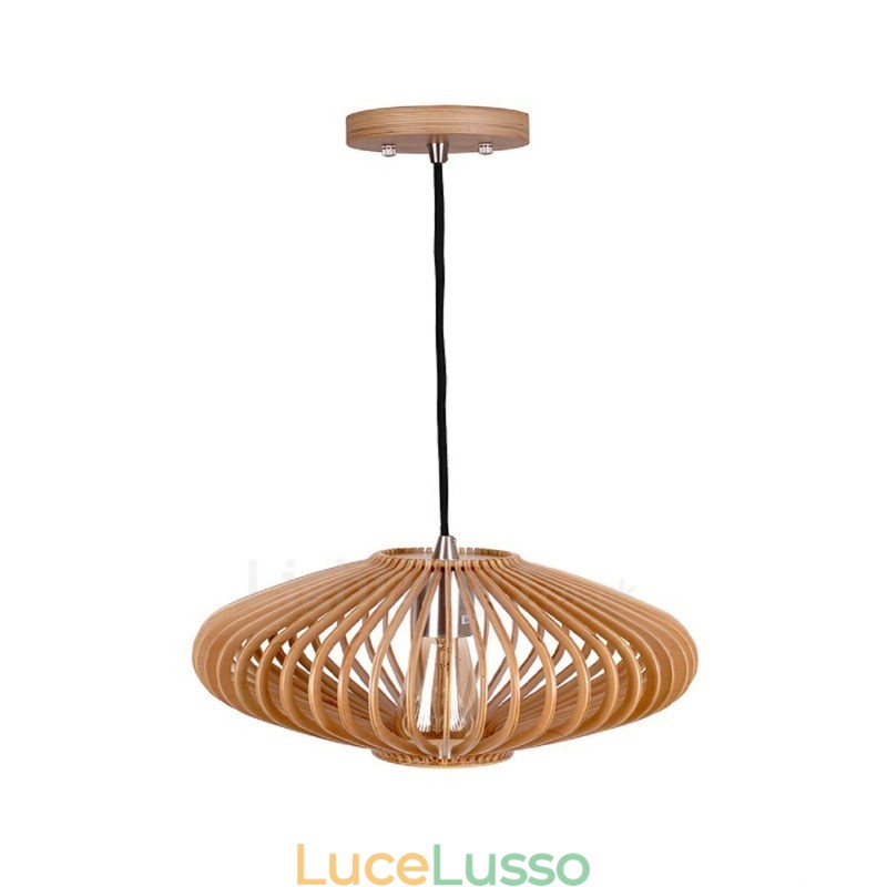 1 luce lanterna vintage lampadario in legno industriale vento loft legno lineare illuminazione pendente