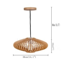 1 luce lanterna vintage lampadario in legno industriale vento loft legno lineare illuminazione pendente
