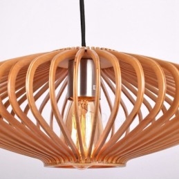 1 luce lanterna vintage lampadario in legno industriale vento loft legno lineare illuminazione pendente
