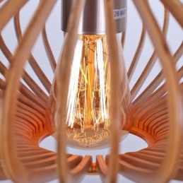 1 luce lanterna vintage lampadario in legno industriale vento loft legno lineare illuminazione pendente