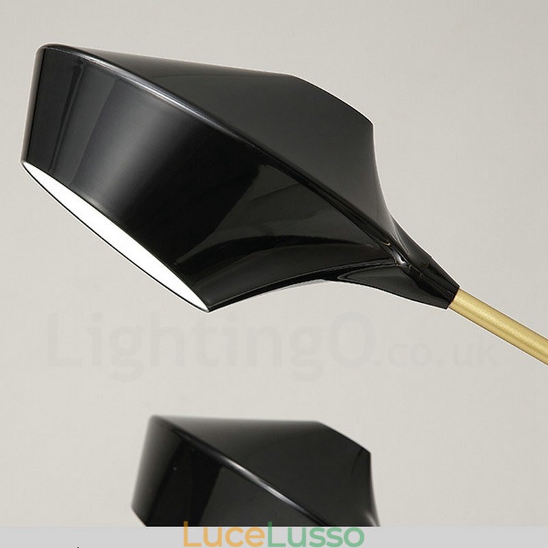 Lampadario retrò lineare multicolore a due livelli, 8 luci con paralumi in acrilico, per esterni, garage
