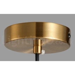 1 luce stile industriale oro mini stile lampada a sospensione finitura elettrolitica verniciata con paralume in vetro