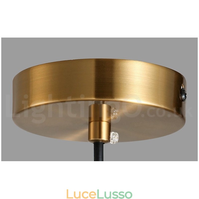 1 luce stile industriale oro mini stile lampada a sospensione finitura elettrolitica verniciata con paralume in vetro