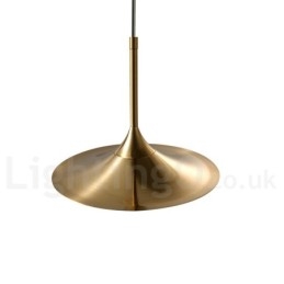 1 luce stile industriale oro mini stile lampada a sospensione finitura elettrolitica verniciata con paralume in vetro