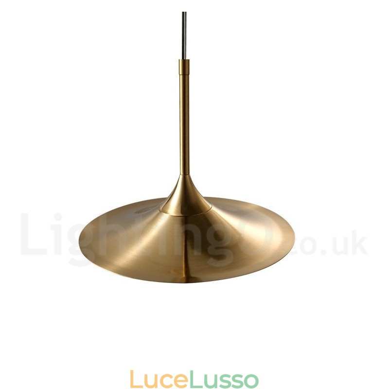 1 luce stile industriale oro mini stile lampada a sospensione finitura elettrolitica verniciata con paralume in vetro