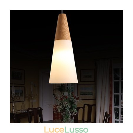 Lampadario Mini Stile Moderno Contemporaneo Legno Bambù Lampadario Mini Stile Moderno Contemporaneo Legno Bambù