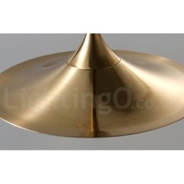 1 luce stile industriale oro mini stile lampada a sospensione finitura elettrolitica verniciata con paralume in vetro