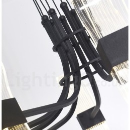 Lampadario di design postmoderno nordico a 6 luci con paralumi in acrilico