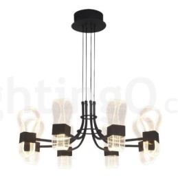 Lampadario di design postmoderno nordico 2021 a 8 luci con paralumi in acrilico