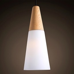 Lampadario Mini Stile Moderno Contemporaneo Legno Bambù