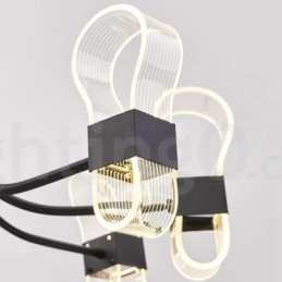 Lampadario di design postmoderno nordico 2021 a 8 luci con paralumi in acrilico