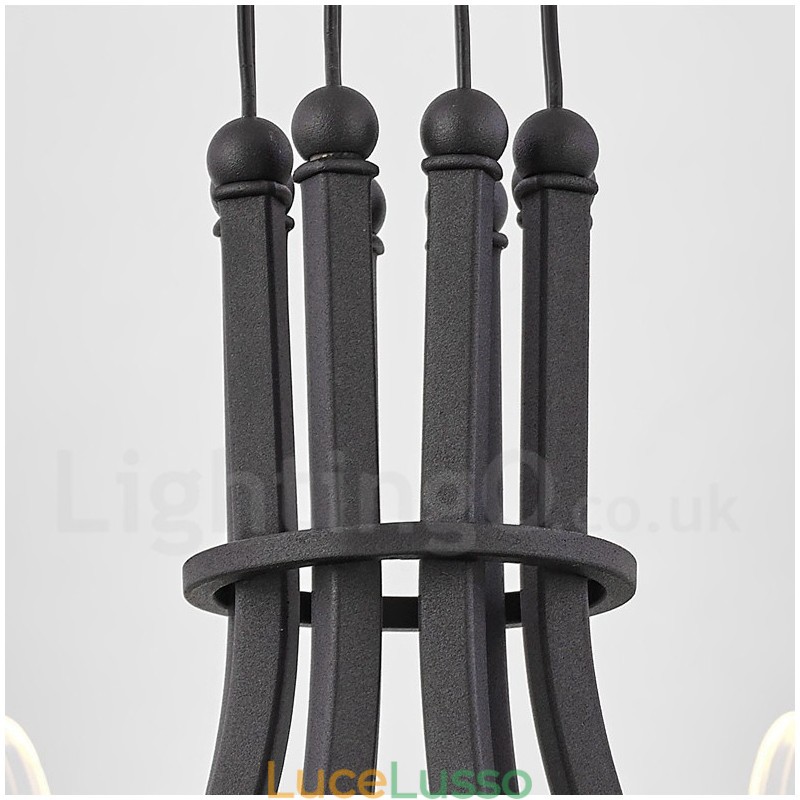 Lampadario di design postmoderno nordico 2021 a 10 luci con paralumi in acrilico