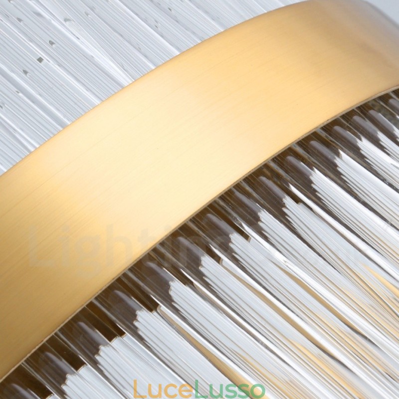 Lampadario rotondo in cristallo di lusso postmoderno Sala espositiva