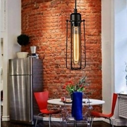 Lampadario Mini Stile Rustico Lodge Retro Metallo 3 Luci Lampada a Sospensione
