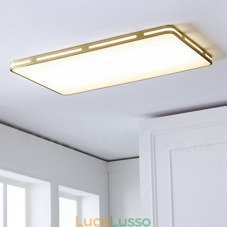 Plafoniere da soffitto in ottone a filo in stile nordico moderno e contemporaneo, ultra sottili, con paralume in acrilico, utilizzabili anche come applique Plafoniere da soffitto in ottone a filo in stile nordico moderno e contemporaneo, ultra sottili, con paralume in acrilico, utilizzabili anche come applique