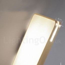 Plafoniere da soffitto in ottone a filo in stile nordico moderno e contemporaneo, ultra sottili, con paralume in acrilico, utilizzabili anche come applique