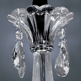 Elegante lampadario di cristallo con 6 luci a candela
